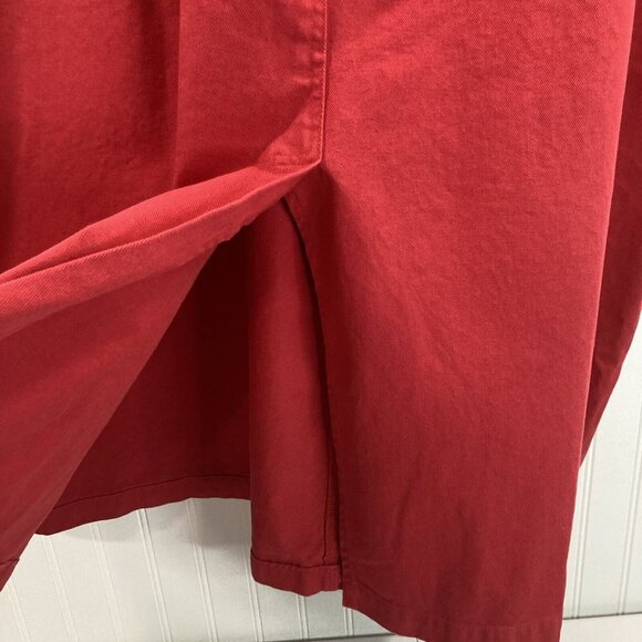 Bridge Water Studio Women 32W Red Skirt Back Kick Opening - Picture 3 of 9